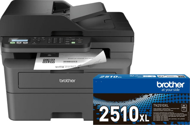 Brother MFC-L2800DW Laserdrucker mit Scan- und Kopierfunktion inklusive einem zusätzlichen schwarzen XL-Toner - Bild 1