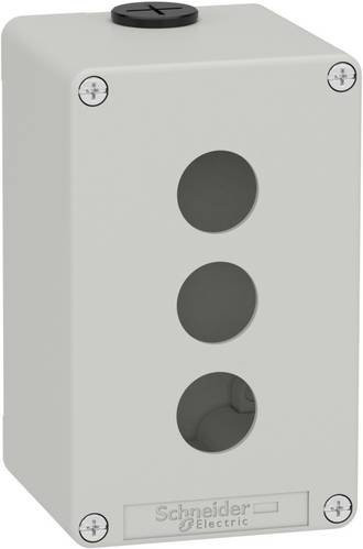 Schneider Electric XAPD2503 Leergehäuse aus Metall in Grau und Weiß - Bild 1