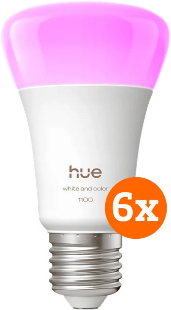 Philips Hue White & Color Ambiance LED Filament E27 Smart Bulb 6er-Pack Multicolor - Bild 1