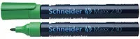 Schneider Permanentmarker Maxx 230 mit Bullet-Spitze in Blau und Grün - Bild 1