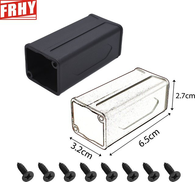FRHY Schalttafelmontage-Adapter für LED PowerCon AC-Koppler und Speakon, Schwarz, 65 mm - Bild 1