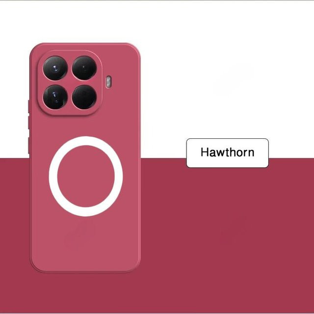 Magnetische Silikon-Schutzhülle mit Kameraschutz für Xiaomi 17 15T 14T 13 Pro in Grau - Bild 1