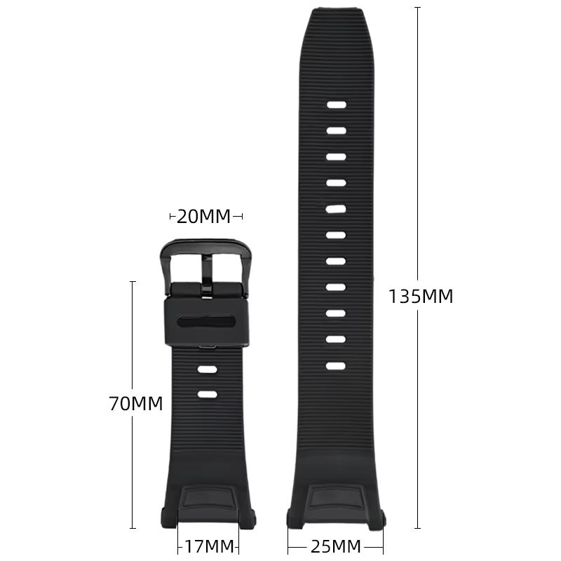 CASIO Uhrenarmband Kunststoff, Schwarz, Unisex - Bild 6