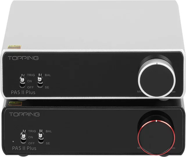 TOPPING PA5 II Plus Desktop-Stereo-Leistungsverstärker in Schwarz mit 140W und TRS/RCA-Eingang - Bild 1