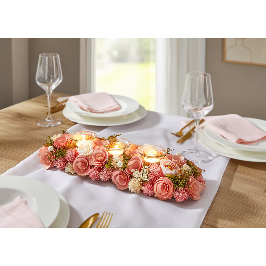 Viva Domo Tischdeko Frühlingszauber in Mehrfarbig und Pink mit floralem Design - Bild 2
