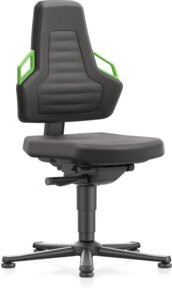 bimos Nexxit Drehstuhl mit Supertec-Polsterung und Gleitern in Schwarz-Grün mit automatischer Gewichtsregulierung und Sitztiefenverstellung, Sitzhöhe: 45,0 - 60,0 cm - Bild 1
