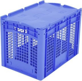 Bito Eurostapelbehälter XL mit Deckel XLD64423, Blau, B/T/H: 60 x 40 x 43,8 cm - Bild 1