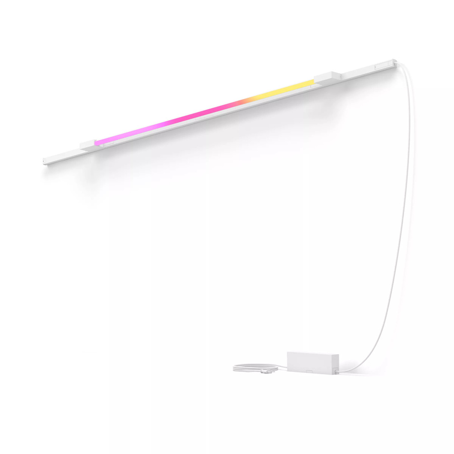 Philips Hue Perifo Basis-Set Gerade Wandleuchte in Weiß mit LED und RGBIC-Funktion - Bild 1