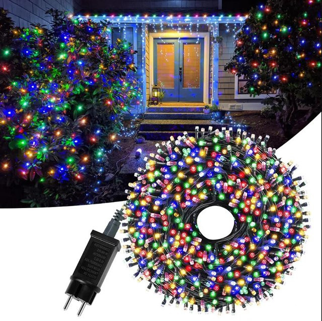 Rybakov LED-Lichterkette RGB für Außenbereich und Halloween, wasserdicht mit 8 Modi, Multicolor - Bild 1