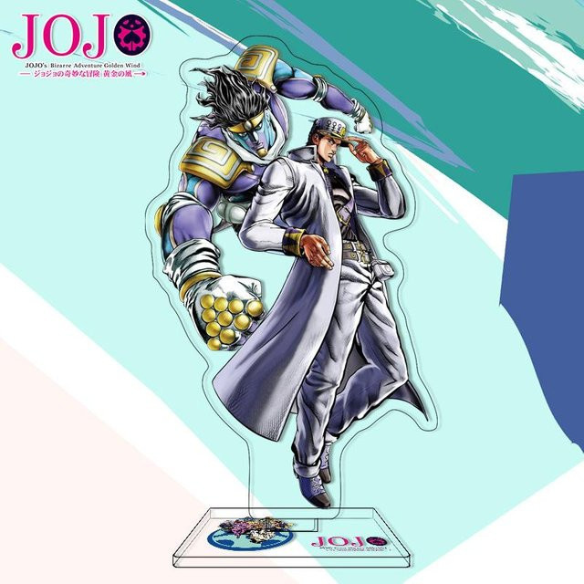 JoJo's Bizarre Adventure Golden Wind, Acryl-Aufsteller, Charakter-Display Figurinen, transparent, bunt - Bild 1