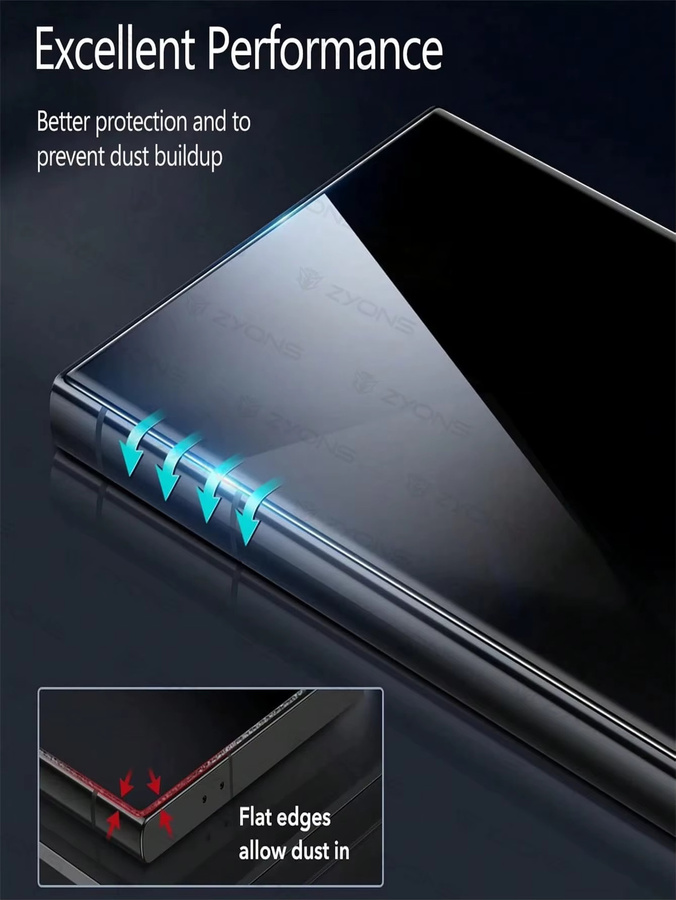 Samsung Galaxy S25 Ultra S24 S23 S22 S21 S20 Plus Sichtschutz Hydrogel-Displayschutzfolie mit Selbstreparatur-Effekt - Bild 3