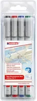 edding Folienstift 151 F Permanent Marker Fine Spitze 4er Pack Multicolor - Bild 1