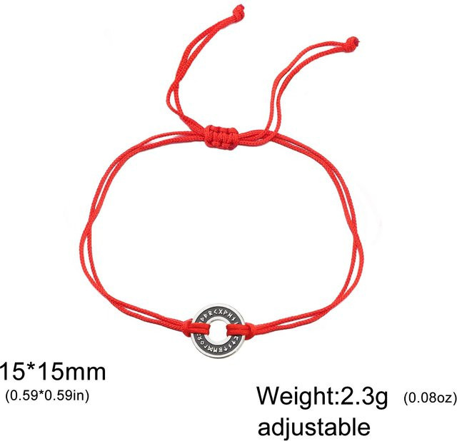Armband Nordische Runen, Edelstahl, Silber, Unisex - Bild 1