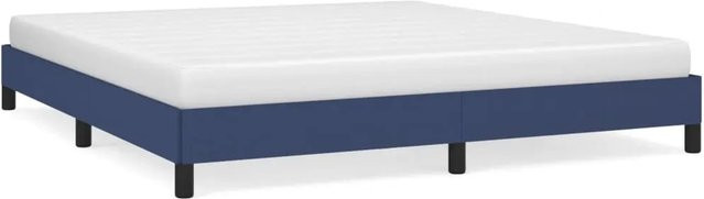vidaXL Bettgestell aus Stoff in Blau, B/T/H: 180 x 200 x 183 cm - Bild 1