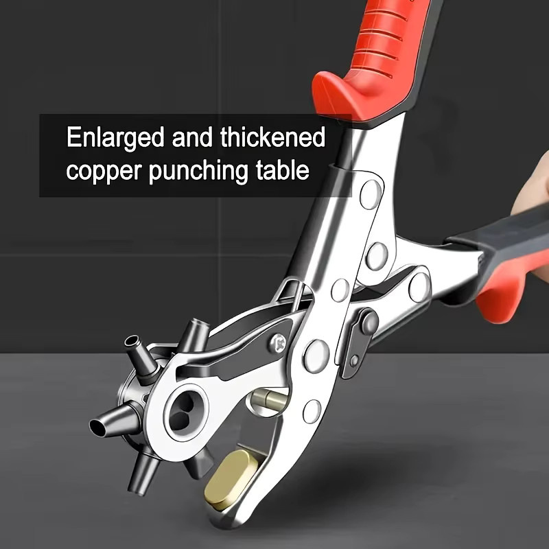 Lochzange für Leder und Gürtel zur Herstellung von Ösen und Löchern aus Metall - Bild 2