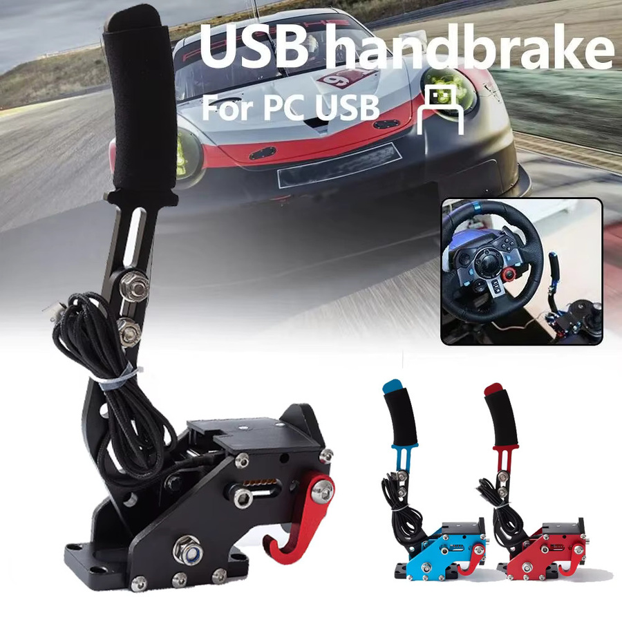 USB Handbremse mit Hall-Sensor für Logitech G923 G29 G27 G25 und PC SIM Racing in Schwarz - Bild 2