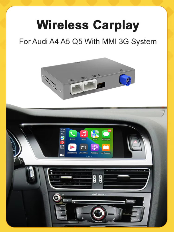 AUTOABC Kabelloses CarPlay und Android Auto Interface für Audi A4 B8, A5 und Q5 (2009-2015) mit AirPlay und Mirror Link Funktionen - Bild 7