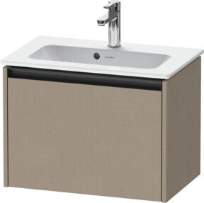 Duravit Waschtischunterschrank Ketho.2 Compact in Leinen/Beige, wandhängend mit 1 Auszug, B/T: 61 x 39 cm - Bild 1