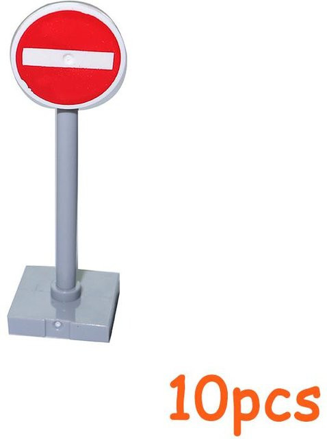 Yiran toy MOC Stadtverkehr Straßenschilder Ampel, Bausteine Zubehör, ab 14 Jahren - Bild 1