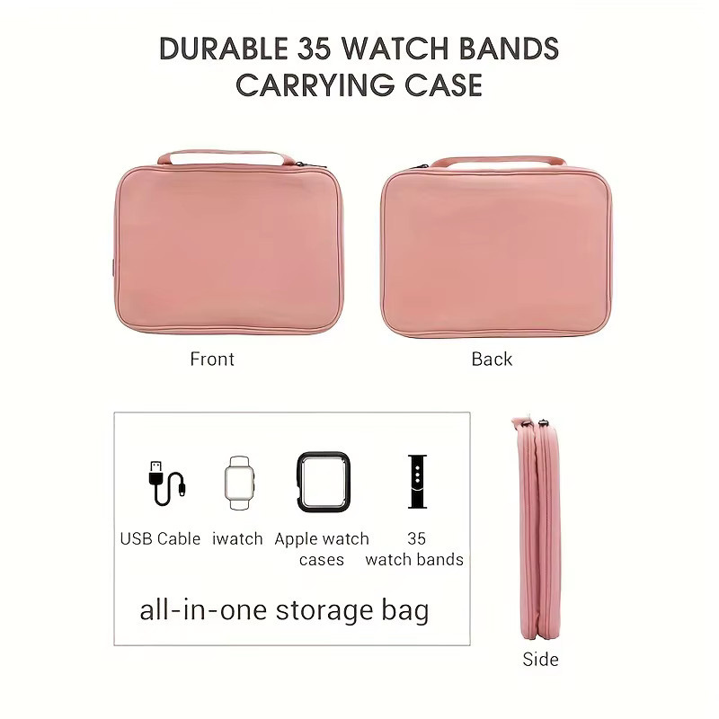 JBAILI Uhrenarmband-Organizer für Reisen, Aufbewahrungstasche, Unisex - Bild 1