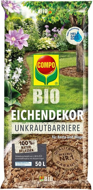 Compo BIO Eichendekor-Chips mit Unkrautbarriere in Braun für Beete und Wege - Bild 1