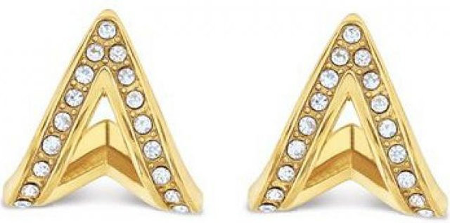 Tommy Hilfiger Ohrringe, Edelstahl, Gold, Zirkonia, Damen - Bild 1