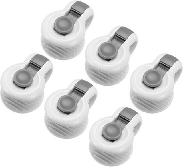 Igeteck Bettdeckenbezug-Clips Set, 6 Stück, grau, Befestigungselemente zur Fixierung der Bettdecke ohne Stifte - Bild 1