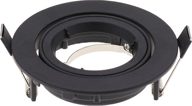 10er Set JOYINLED LED Einbaustrahler GU10 Rund aus Aluminium in Schwarz, auf Putz montierbar und verstellbar - Bild 1
