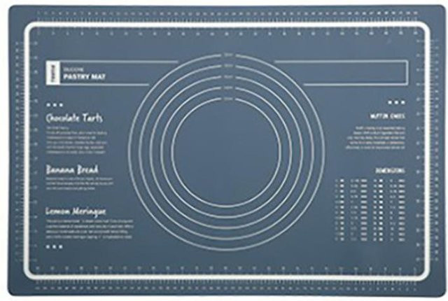 CosyHome Silikon Knetunterlage Antihaft Gebäckmatte in Grau, B/T: 60,0 x 40,0 cm - Bild 1