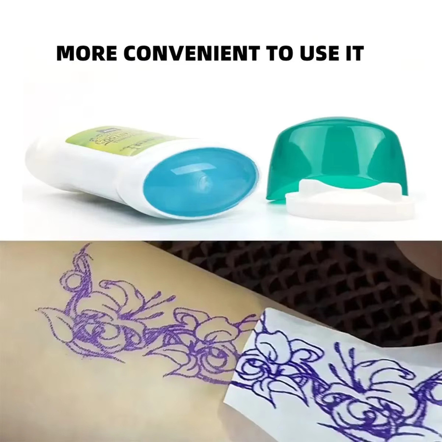 QKX Tattoo Transfer Creme Gel in Weiß für Schablonen und Microblading - Bild 2