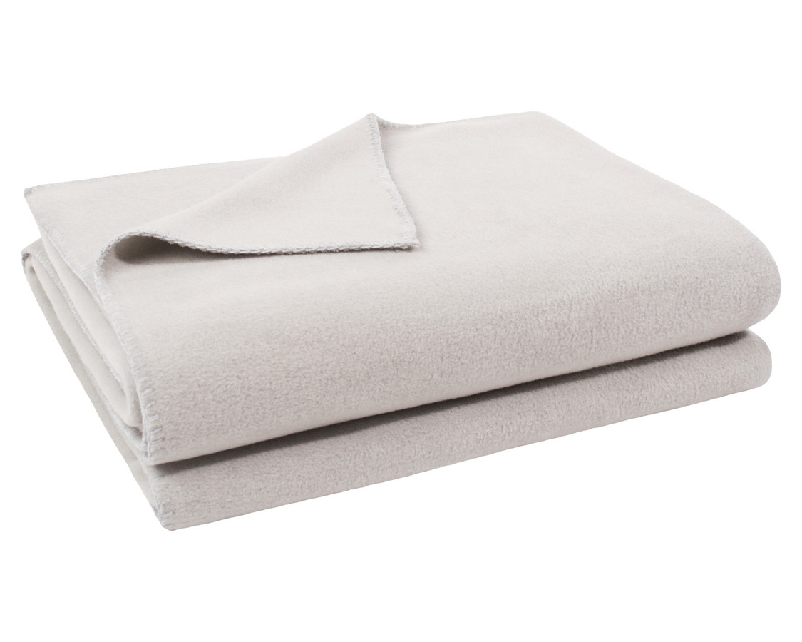 Zoeppritz Soft-Fleece Wohndecke in Schwarz und Grau, flauschig und Oeko-Tex Standard 100 zertifiziert - Bild 1