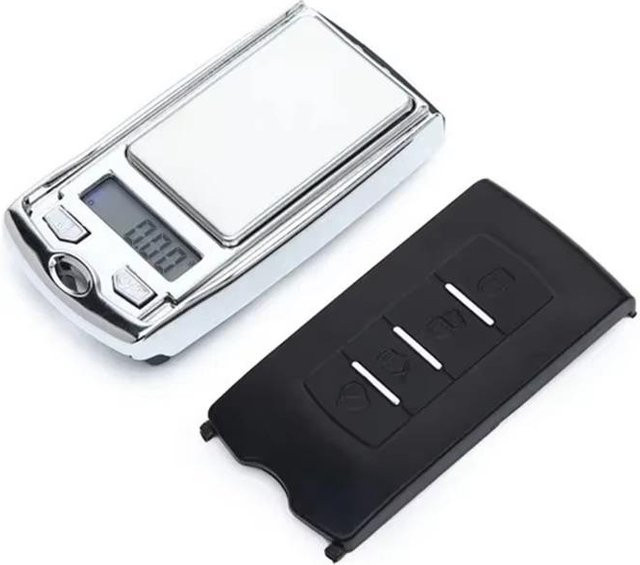 Oudun Präzisionswaage Mini-Digitalwaage mit LCD-Display in Silber, Tragbare Elektronikwaage für Schmuck mit 200g Kapazität und 0,01g Genauigkeit - Bild 1