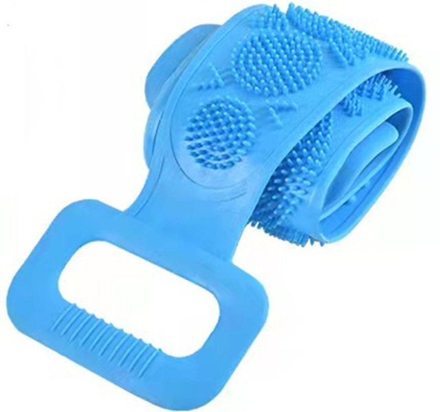 TOMTOP JMS Silikon Badebürste Peeling Rückenschrubber, blau, Unisex - Bild 1