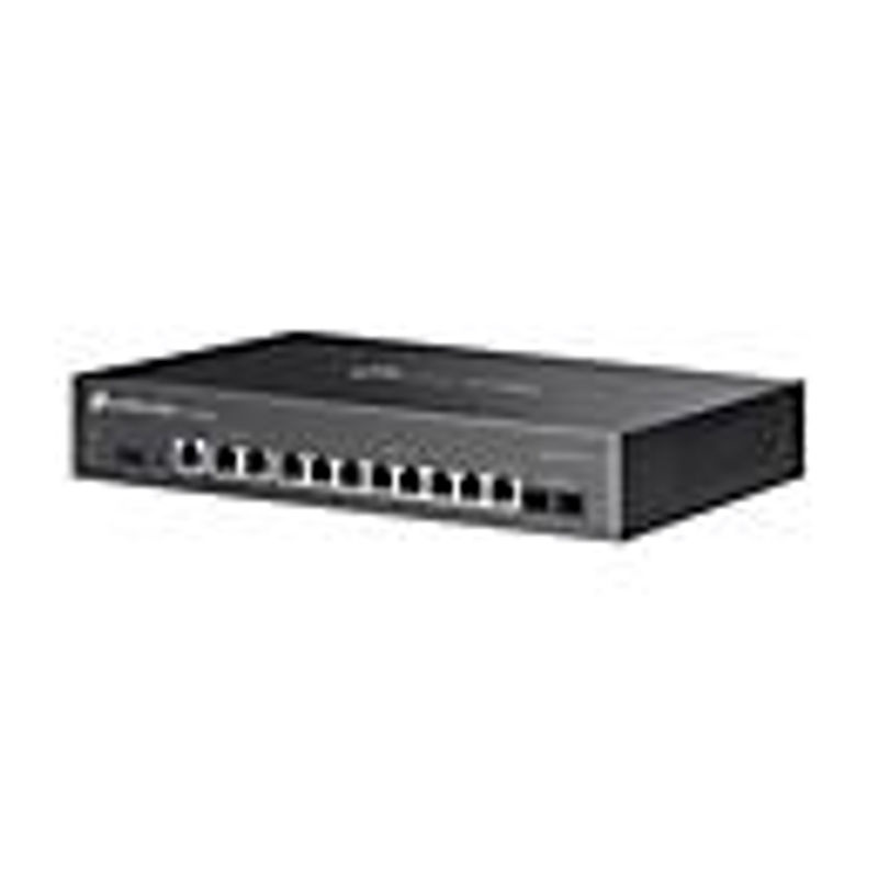 TP-Link Omada ER7412-M2 V1 Router mit 12-Port-Switch, 1GbE und 2,5GbE, Schwarz, Rack-montierbar - Bild 3