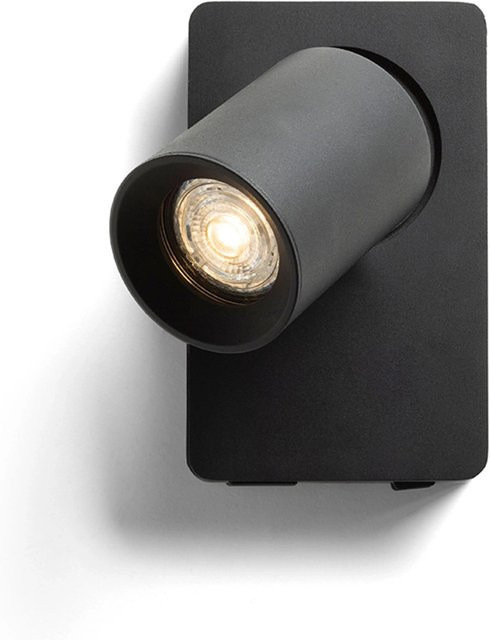 Rendl Deckenleuchte Voltera USB Schwarz mit 9 W und GU10 Fassung, verstellbar - Bild 1