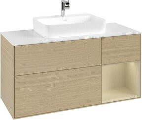 V&B Waschtischunterschrank Finion in Beige lackiert, Breite: 120 cm, Tiefe: 50,1 cm, Höhe: 50,1 cm - Bild 1