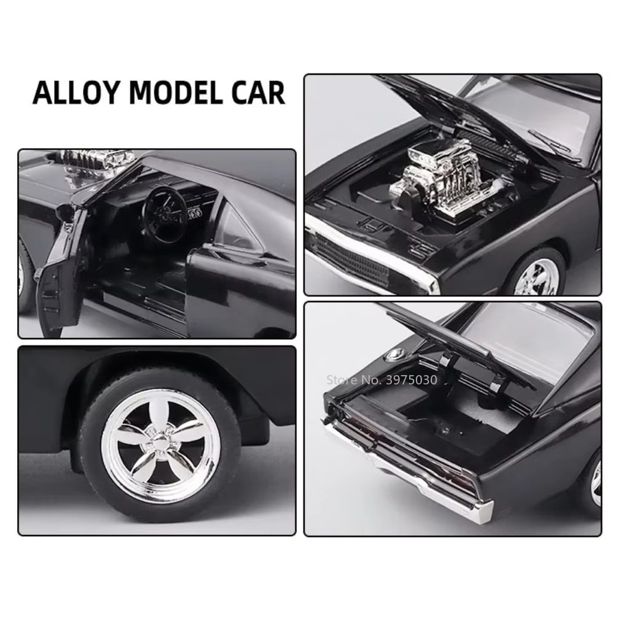 YBC YIBAICHENG Ladegerät Metall Auto Modell, 1:32, Pull-Back-Auto - Bild 4