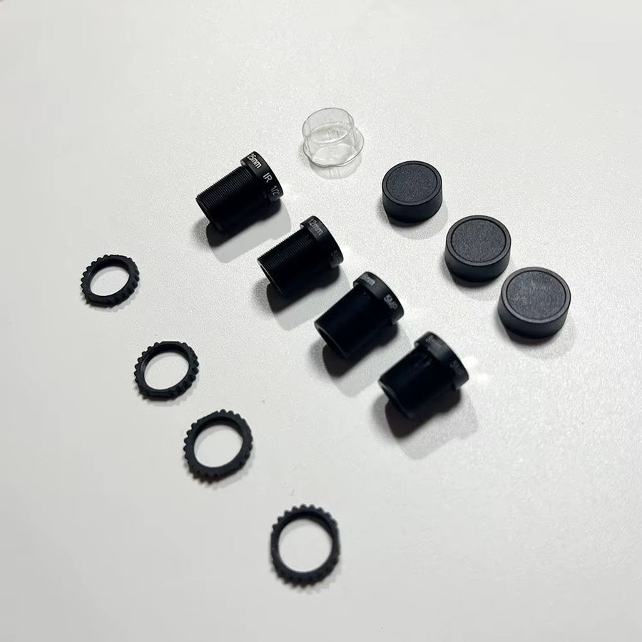 ACDML CCTV-Objektiv für HD IP AHD Kameras mit 5.0 Megapixel, M12-Anschluss, feste Blende und IR-Unterstützung, Farbe: Schwarz - Bild 2