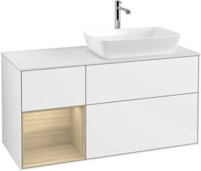 V&B Waschtischunterschrank Finion in Weiß lackiert, Breite: 120 cm, Tiefe: 50,1 cm, Höhe: 50,1 cm - Bild 1