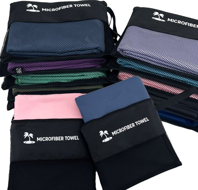 LAYEN Mikrofaser-Fitnesshandtuch Schwarz Unisex schnelltrocknend und saugfähig - Bild 1