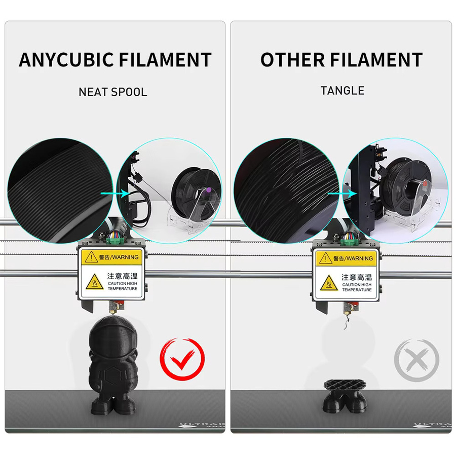 Anycubic PLA Filament für FDM 3D Drucker, 10 kg, Weiß und Schwarz - Bild 2
