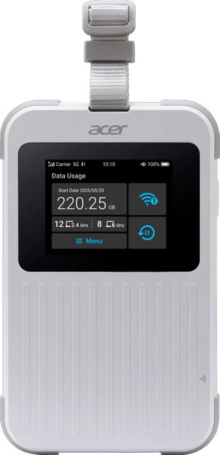 Acer Connect M6E Tri-Band Wi-Fi 6E Router mit Cellular-Funktion in Weiß - Bild 1