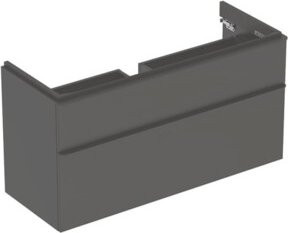 Geberit Waschtischunterschrank Smyle Square in Lava Matt mit 2 Schubladen, B/T/H: 118,4 x 61,7 x 47 cm - Bild 1