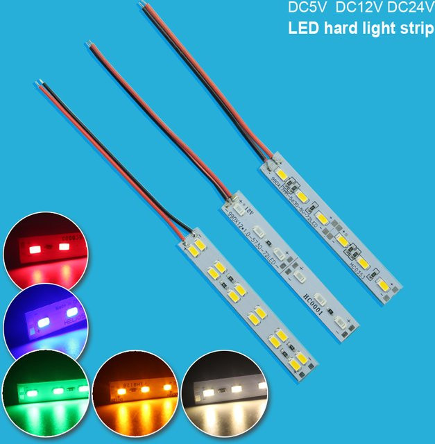 2 Stück TiaoChongYi LED-Hartstreifen RGB Set mit 8 cm Länge, SMD LED-Leuchtbalken in Rot, Grün und Blau - Bild 1