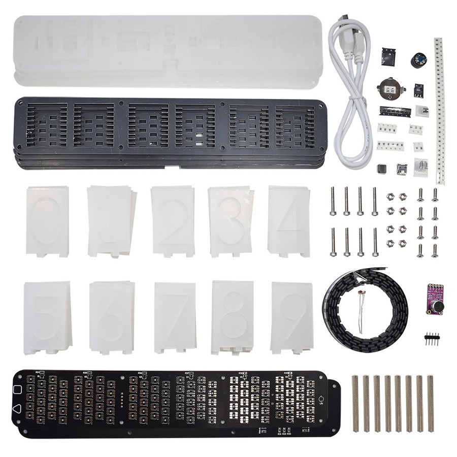 Koogeelife DS3231 Digitaler LED-Wecker mit Musikspektrum, Sprachsteuerung und Touch-Steuerung in Schwarz - Bild 7