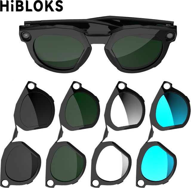 HiBloks Smartglasses Clip für Oakley Meta HSTN, schwarz, Vollrand, square, Kunststoff - Bild 1