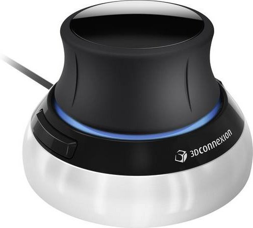3Dconnexion SpaceMouse Compact 3D-Maus mit USB-Anschluss in Schwarz und Silber - Bild 1