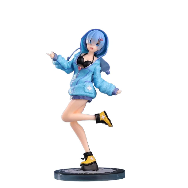 Bandai Re:Zero Rem Winterpullover Figur, Kunststoff, Blau - Bild 2