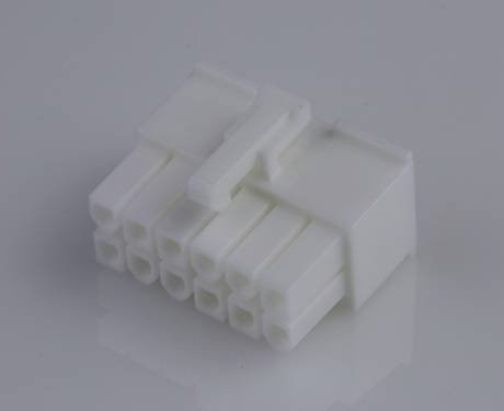 Molex Buchsengehäuse-Kabel 12-polig in Weiß, Rastermaß 4.2 mm - Bild 1
