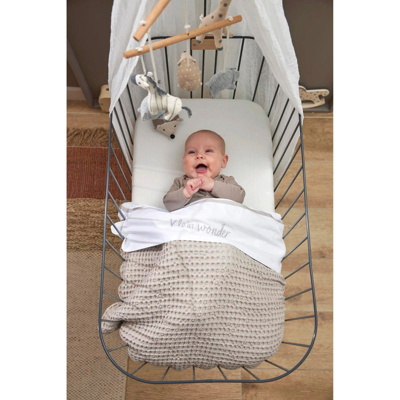 Meyco Baby 2er-Pack Jersey-Spannbetttücher aus Baumwolle, Weiß, B: 50 cm, L: 90 cm - Bild 3